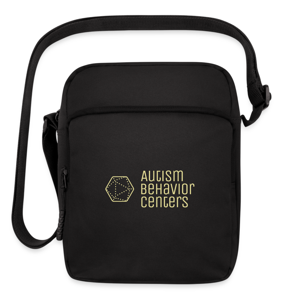 Upright Crossbody Bag ABC - black