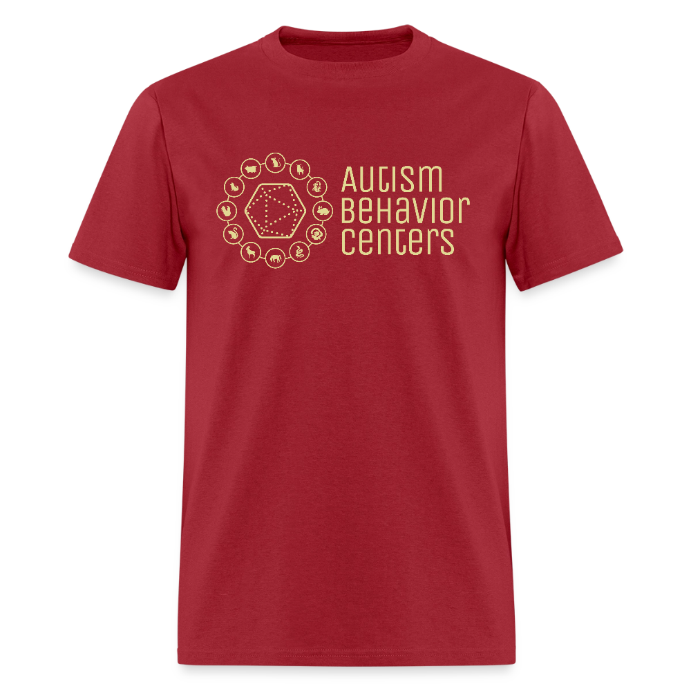 ABC Lunar New Year Shirt- Big Logo - dark red
