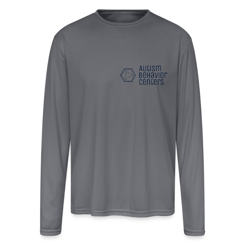 Men's Moisture Wicking Performance Long Sleeve T-Shirt - gray