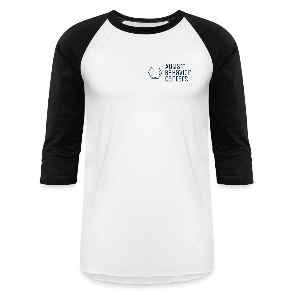Baseball T-Shirt Dark Small Logo - white/black