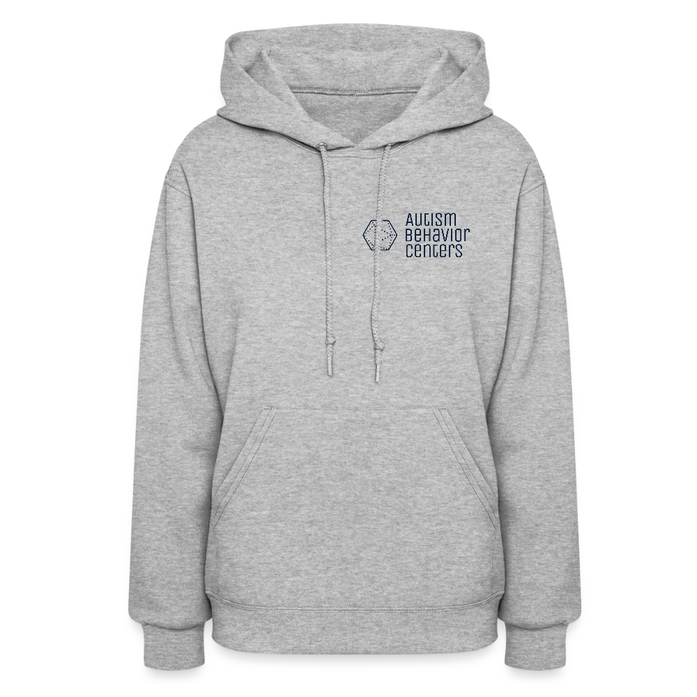 Women's Hoodie Dark Print - heather gray
