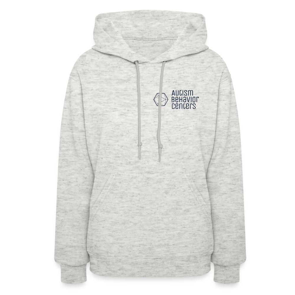 Women's Hoodie Dark Print - heather oatmeal