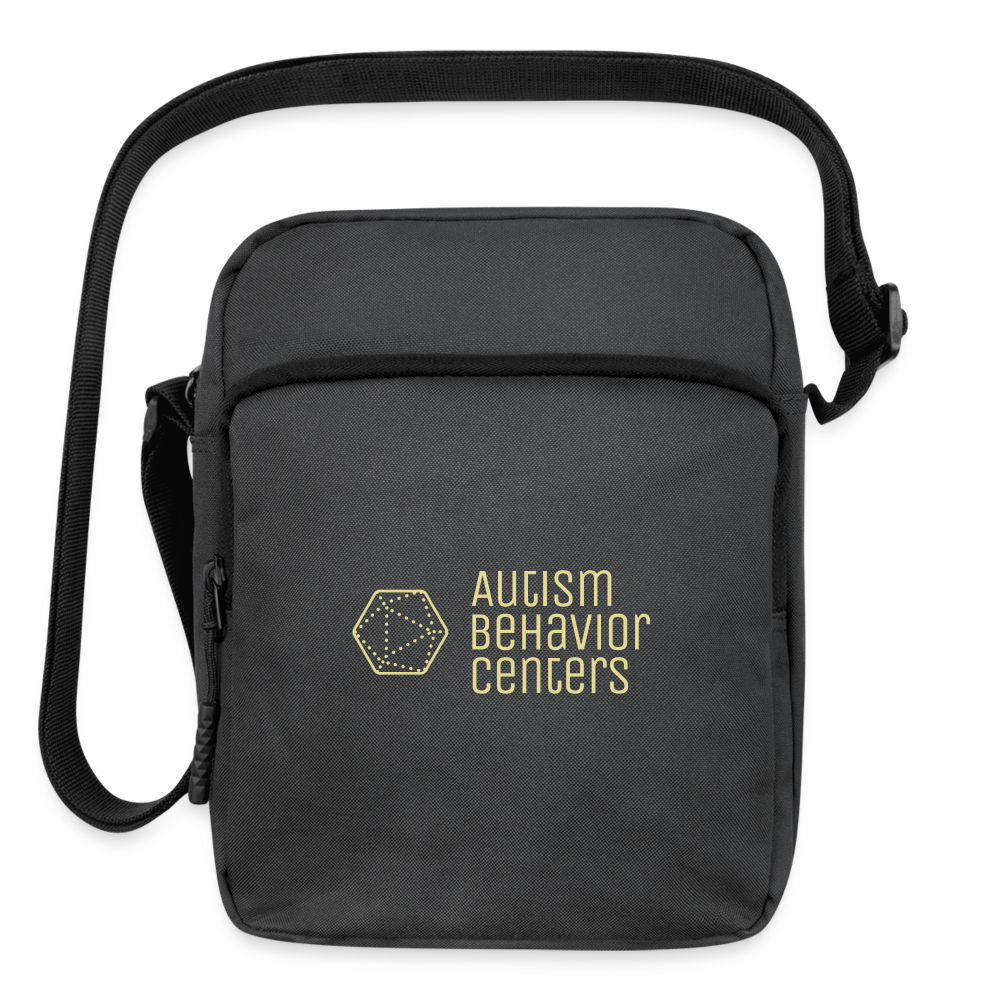 Upright Crossbody Bag ABC - charcoal grey