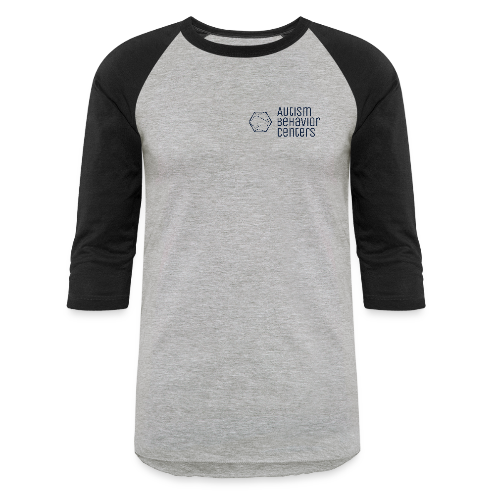 Baseball T-Shirt Dark Small Logo - heather gray/black