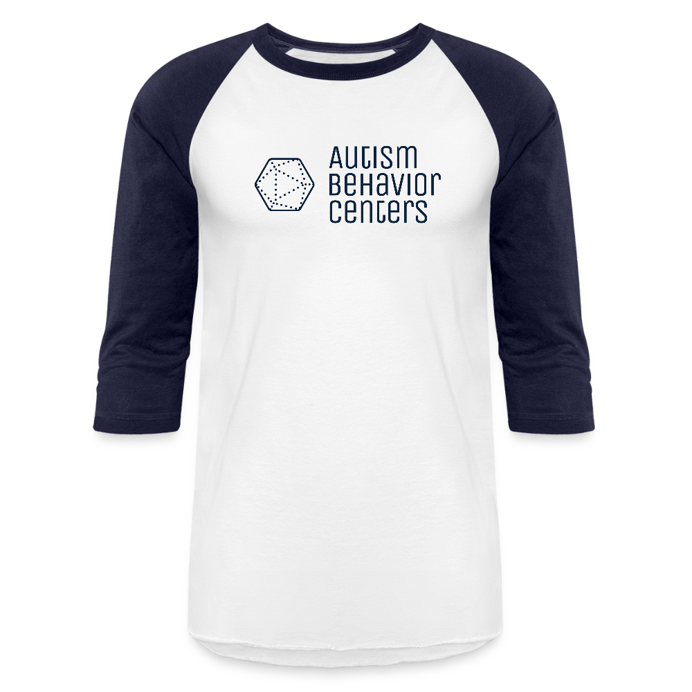 Baseball T-Shirt Large Dark Logo - white/navy