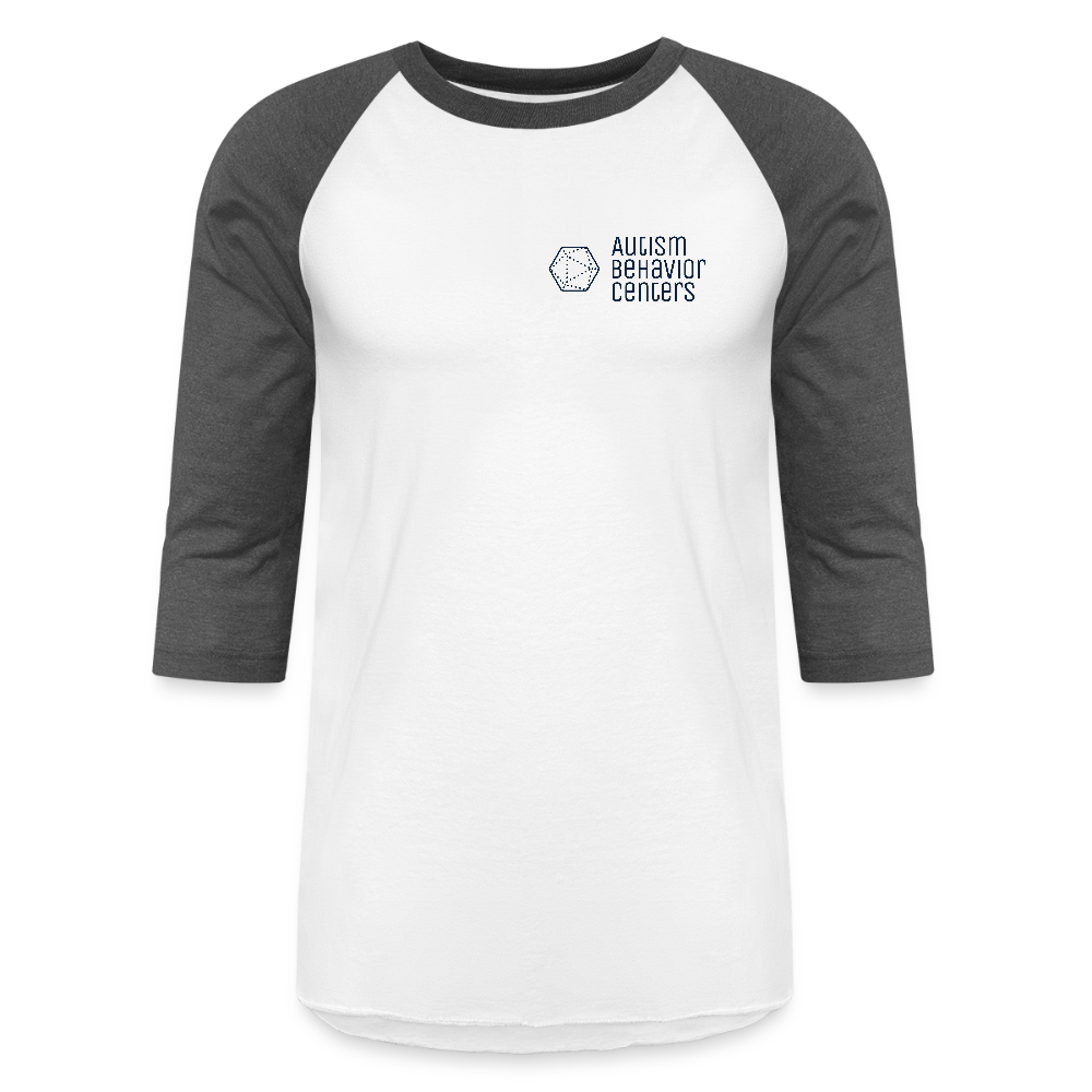 Baseball T-Shirt Dark Small Logo - white/charcoal