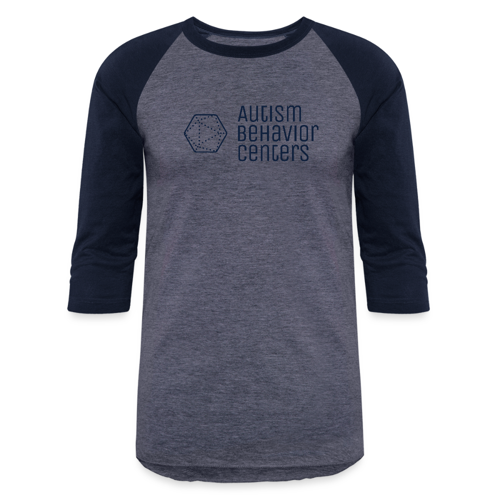 Baseball T-Shirt Large Dark Logo - heather blue/navy