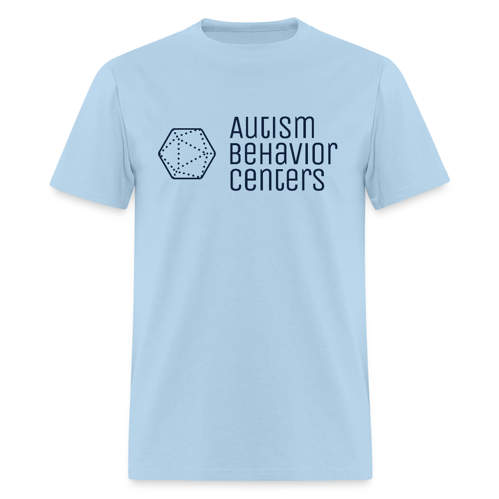 Unisex Classic T-Shirt- large design/dark font - powder blue
