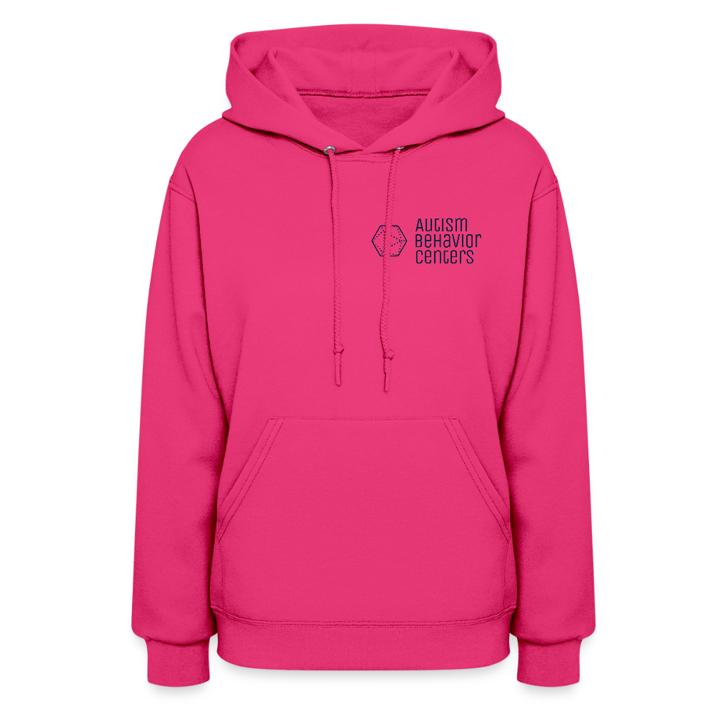 Women's Hoodie Dark Print - fuchsia