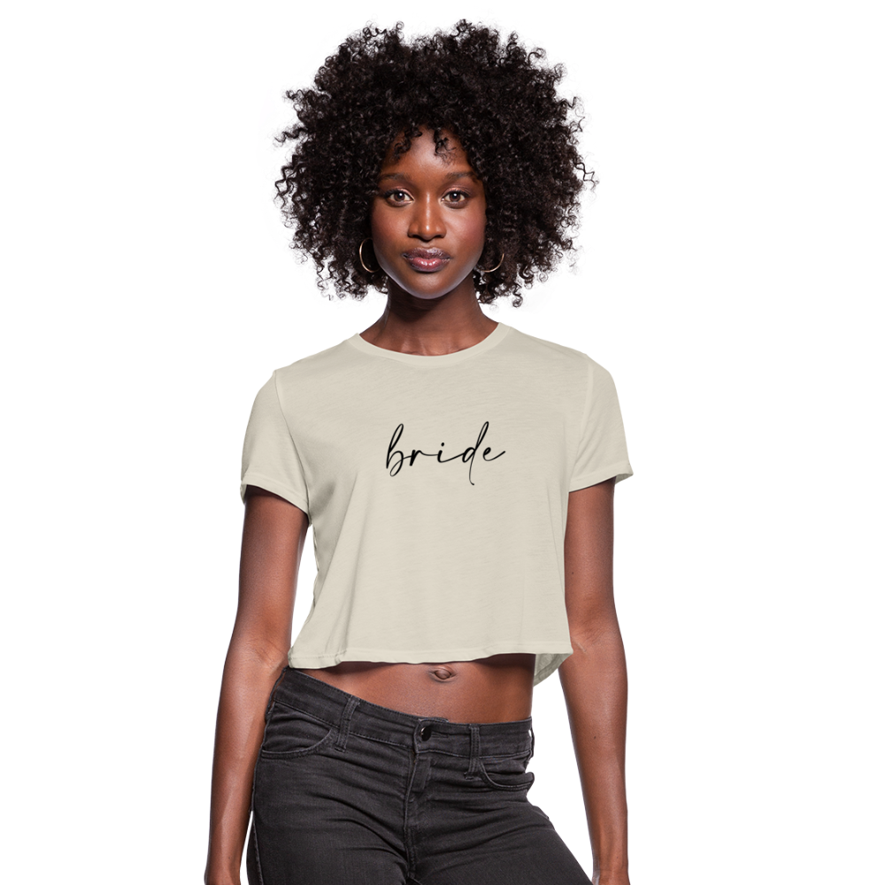 Women's Cropped T-Shirt-AC-BRIDE - dust
