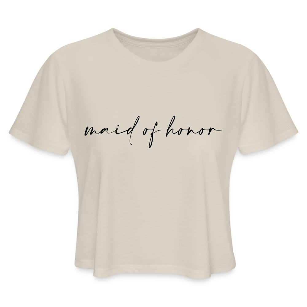 Women's Cropped T-Shirt-AC-MAID OF HONOR - dust