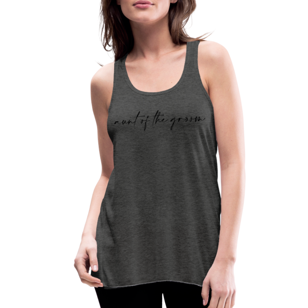 Women's Flowy Tank Top by Bella -AC - AUNT OF THE GROOM - deep heather