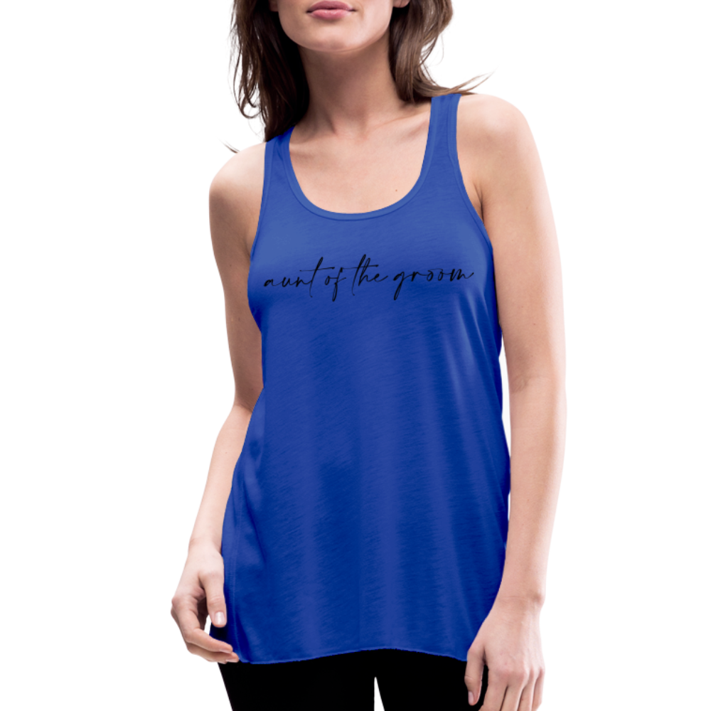 Women's Flowy Tank Top by Bella -AC - AUNT OF THE GROOM - royal blue