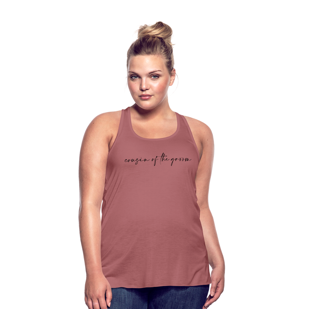 Women's Flowy Tank Top by Bella- AC -COUSIN OF THE GROOM - mauve