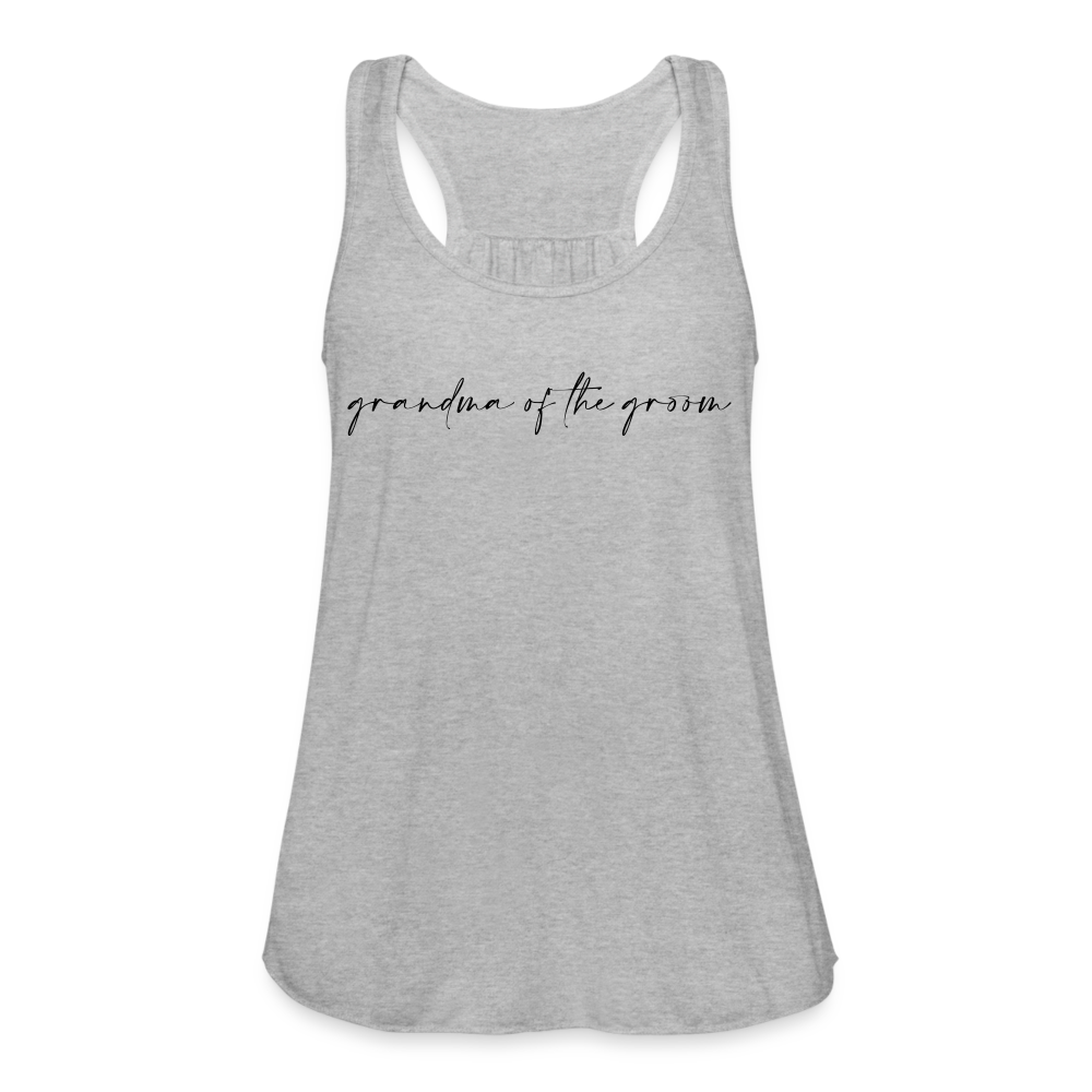 Women's Flowy Tank Top by Bella-AC- GRANDMA OF THE GROOM - heather gray