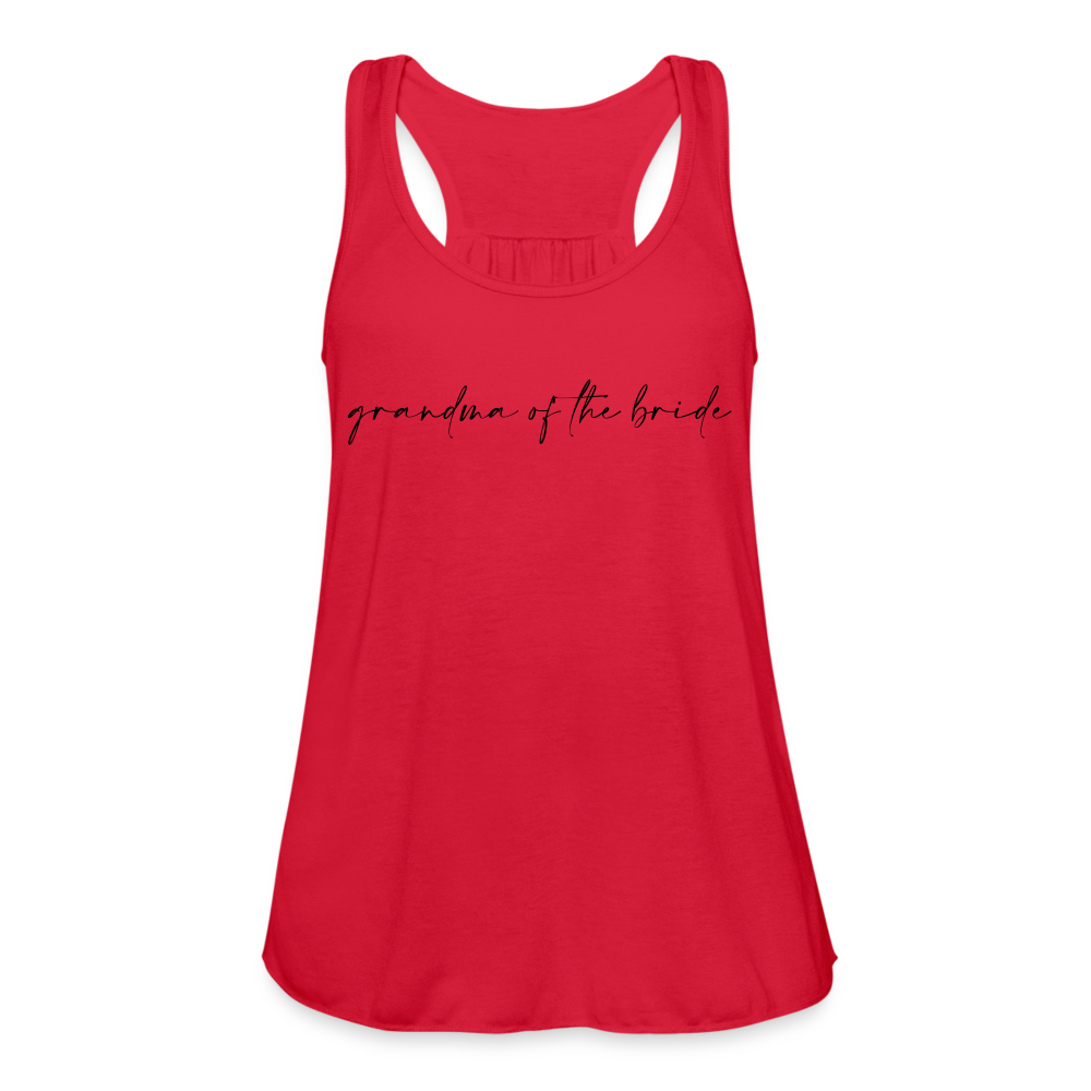 Women's Flowy Tank Top by Bella-AC _GRANDMA OF THE BRIDE - red