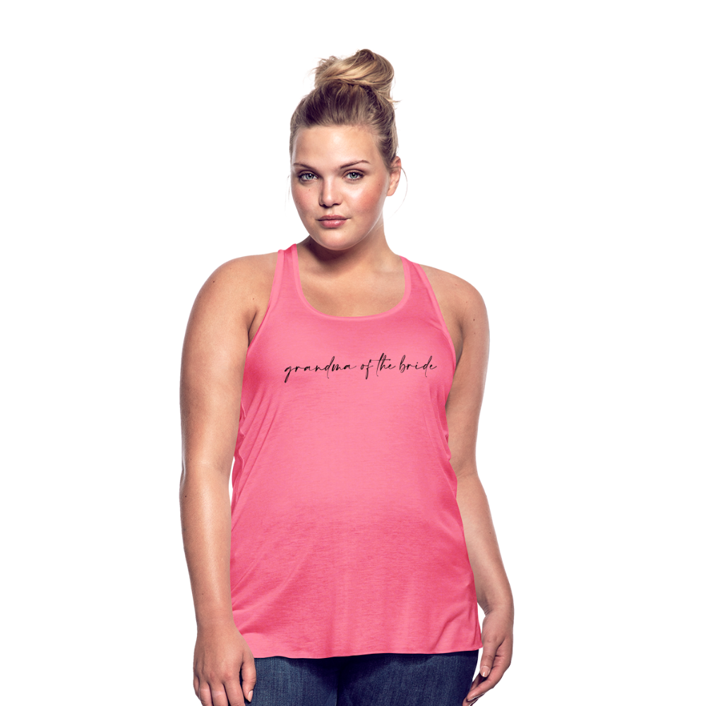 Women's Flowy Tank Top by Bella-AC _GRANDMA OF THE BRIDE - neon pink