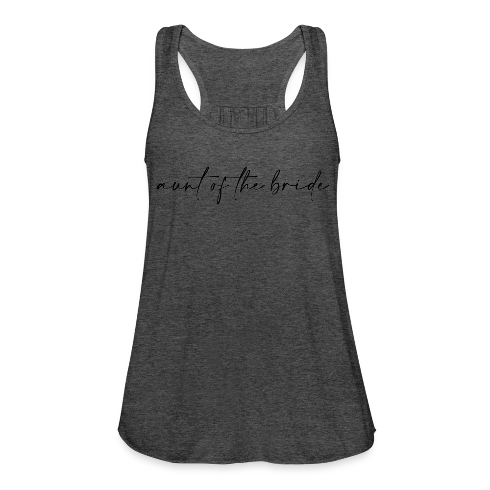 Women's Flowy Tank Top by Bella- AC -AUNT OF THE BRIDE - deep heather
