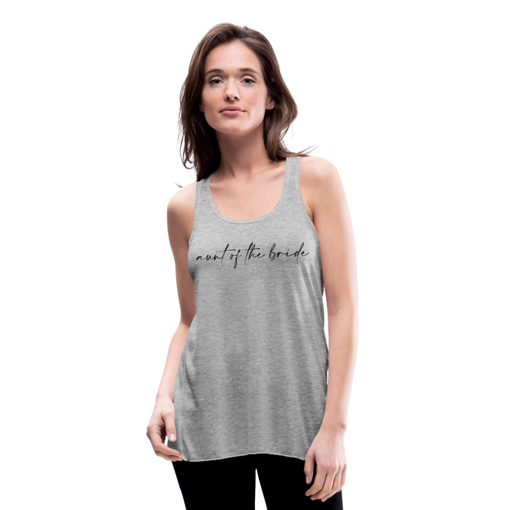 Women's Flowy Tank Top by Bella- AC -AUNT OF THE BRIDE - heather gray
