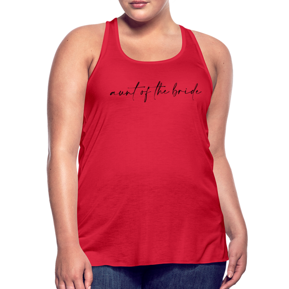 Women's Flowy Tank Top by Bella- AC -AUNT OF THE BRIDE - red