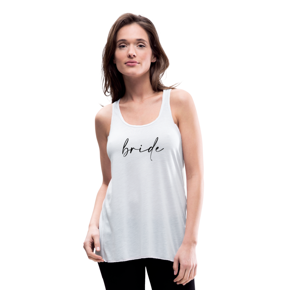 Women's Flowy Tank Top by Bella- AC_BRIDE - white