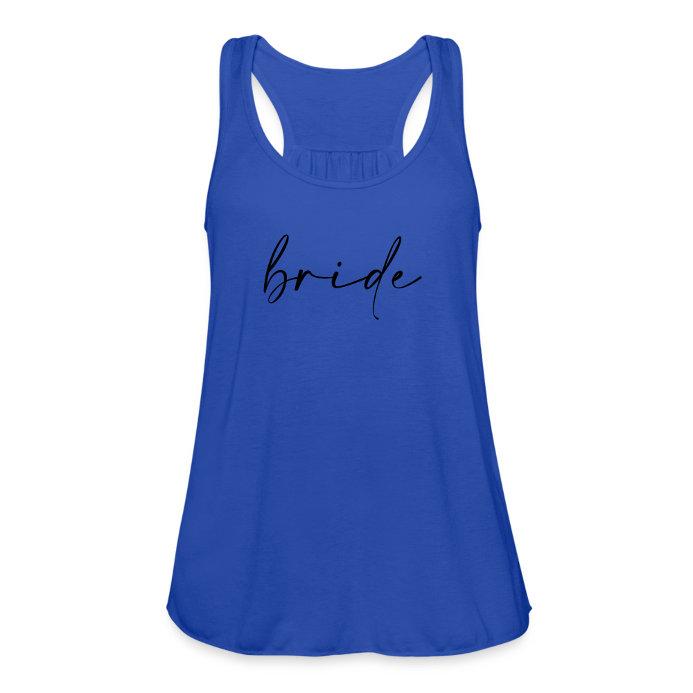 Women's Flowy Tank Top by Bella- AC_BRIDE - royal blue