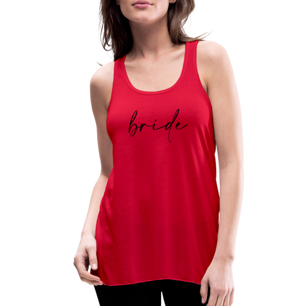 Women's Flowy Tank Top by Bella- AC_BRIDE - red