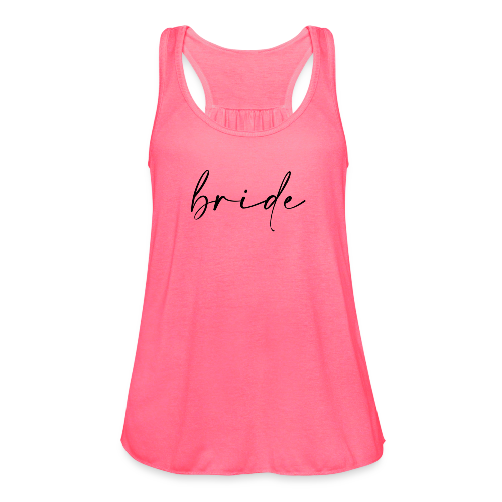 Women's Flowy Tank Top by Bella- AC_BRIDE - neon pink