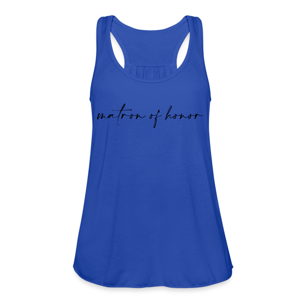Women's Flowy Tank Top by Bella- AC_MATRON OF HONOR - royal blue