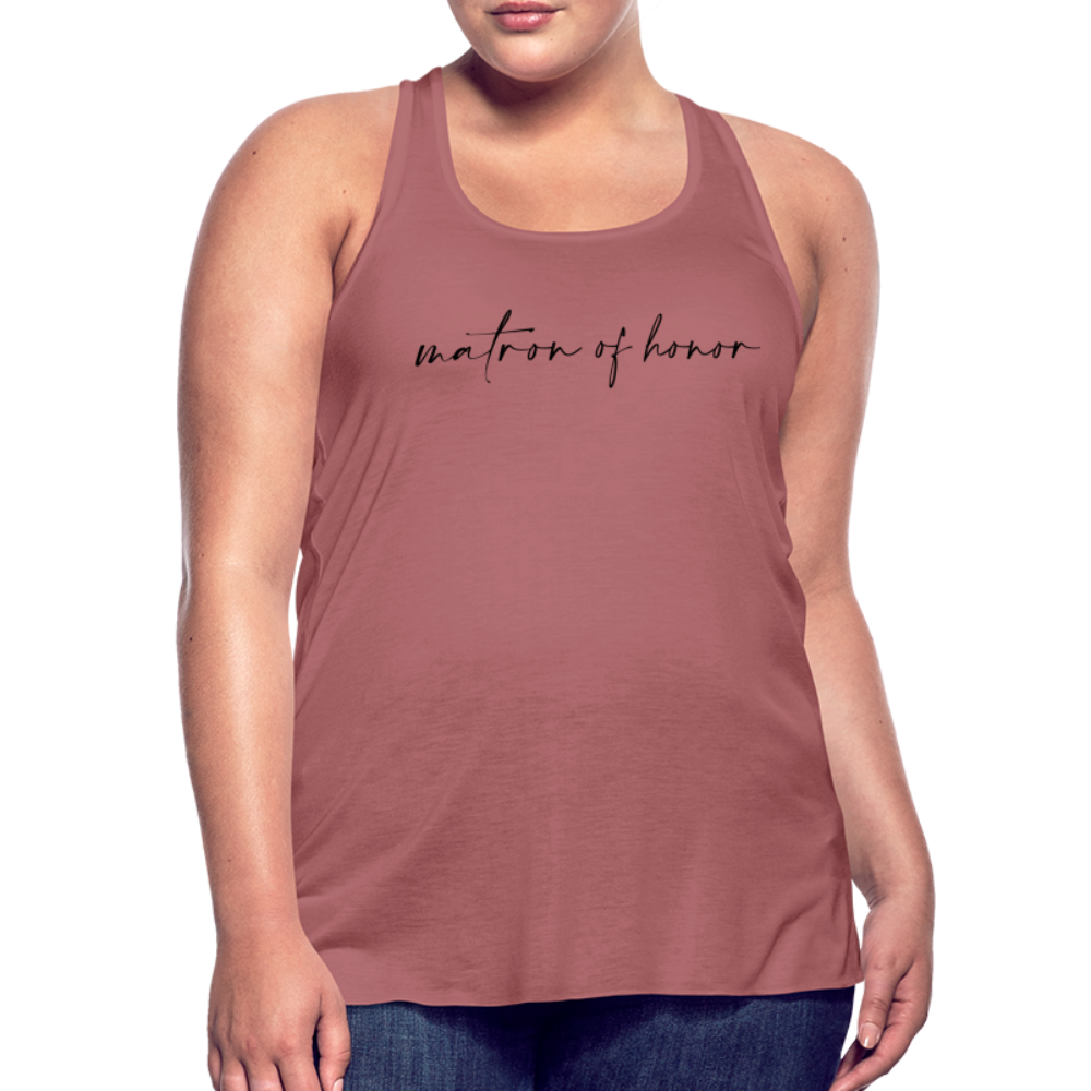 Women's Flowy Tank Top by Bella- AC_MATRON OF HONOR - mauve