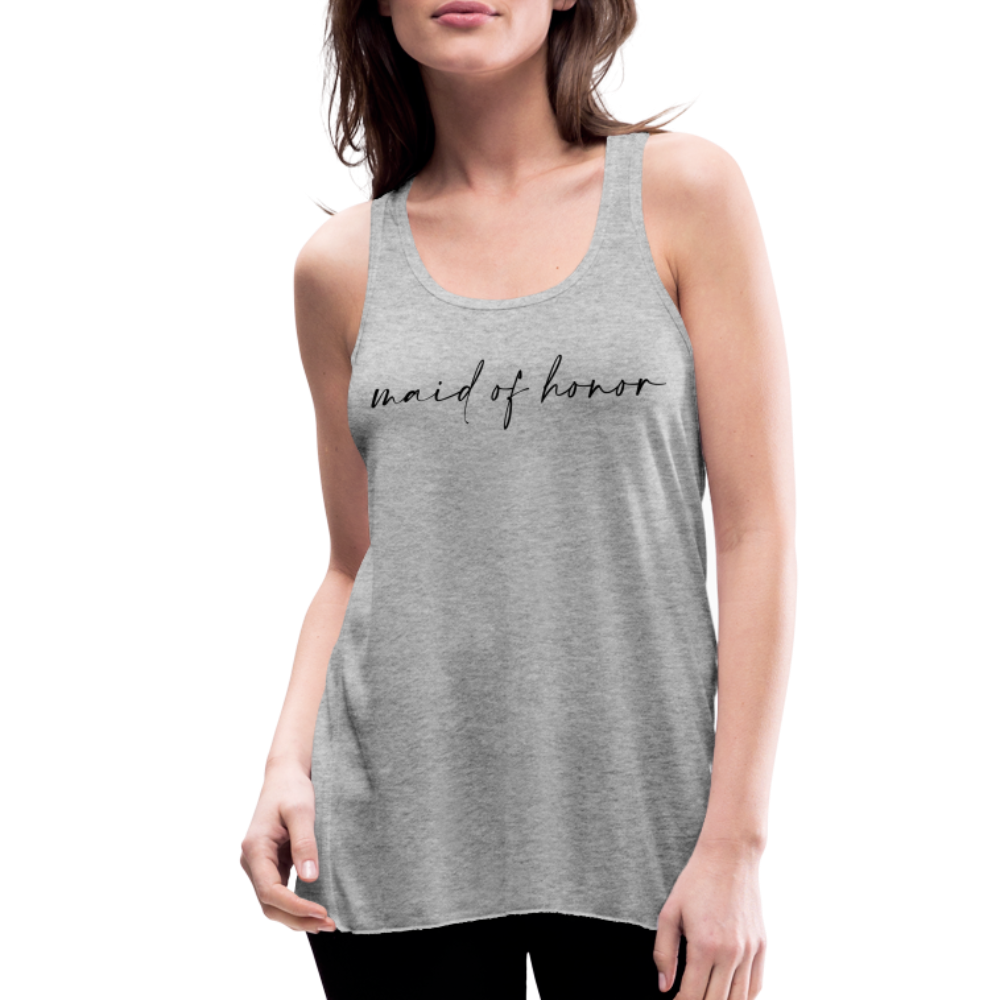 Women's Flowy Tank Top by Bella- AC_MAID OF HONOR - heather gray