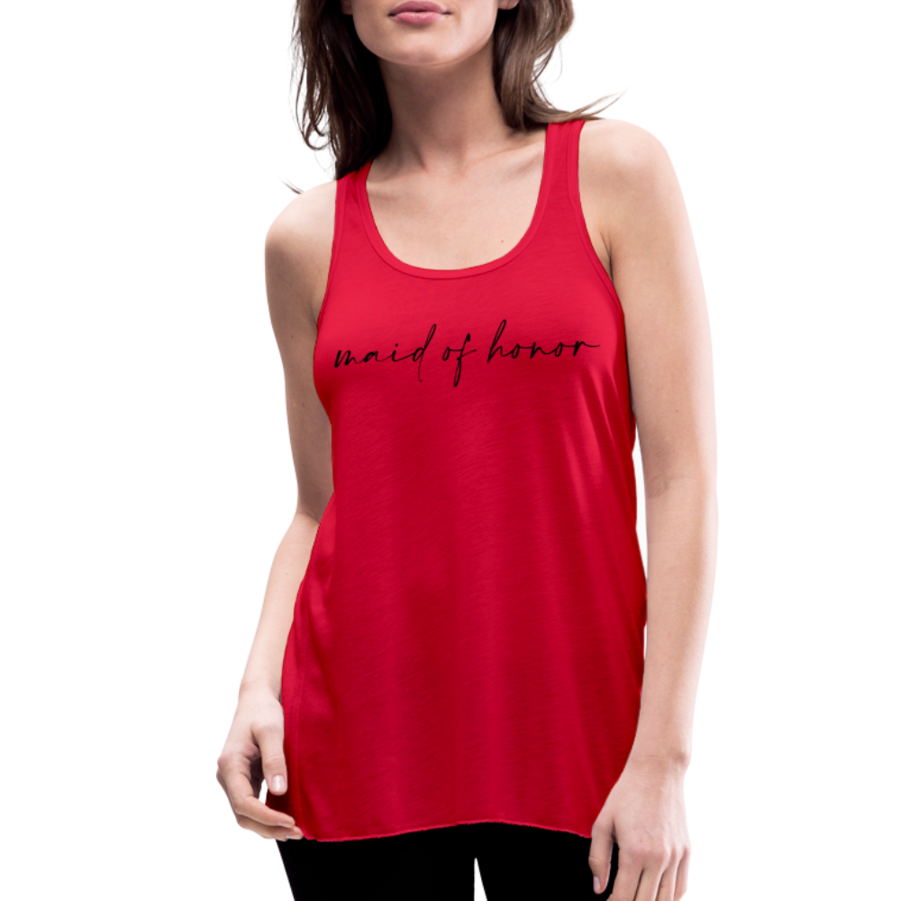 Women's Flowy Tank Top by Bella- AC_MAID OF HONOR - red