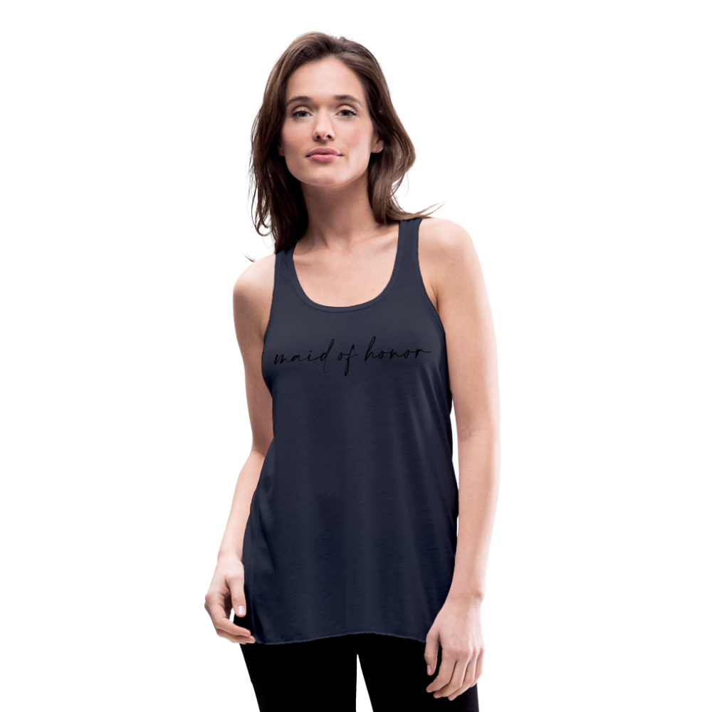 Women's Flowy Tank Top by Bella- AC_MAID OF HONOR - navy