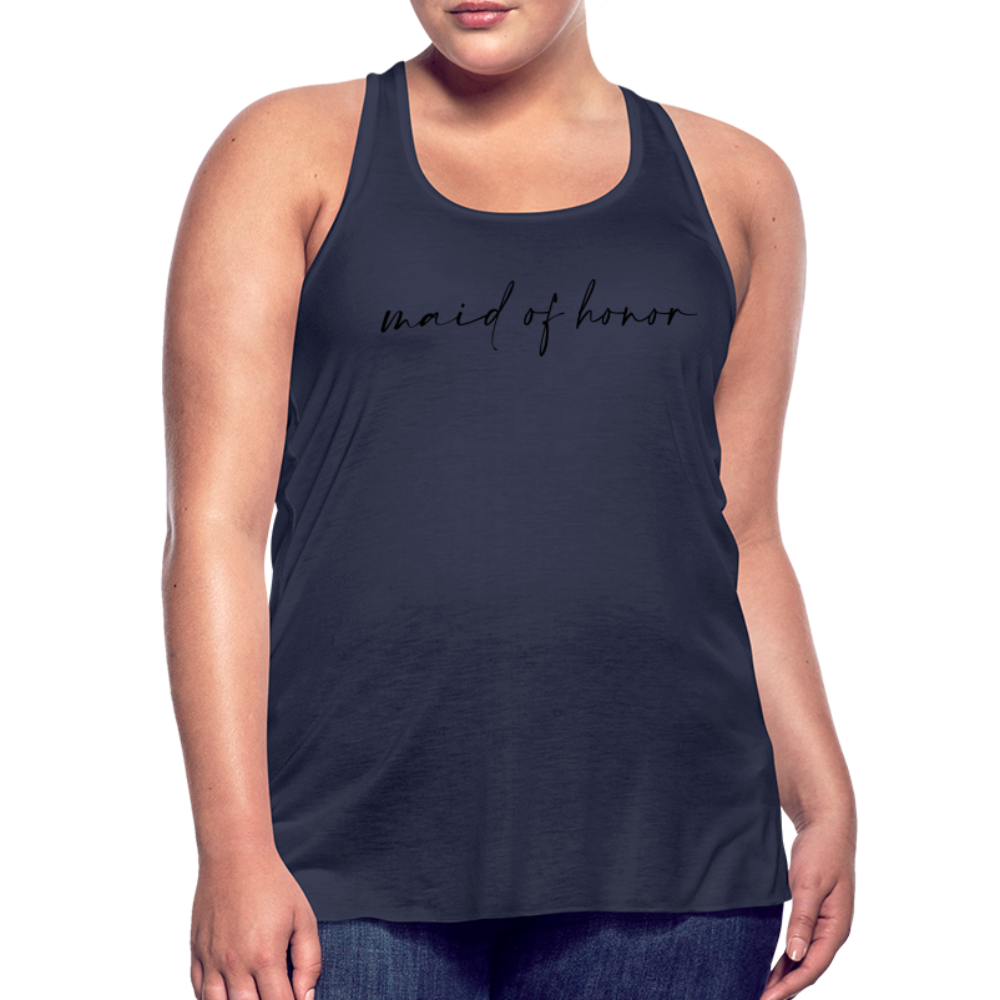 Women's Flowy Tank Top by Bella- AC_MAID OF HONOR - navy