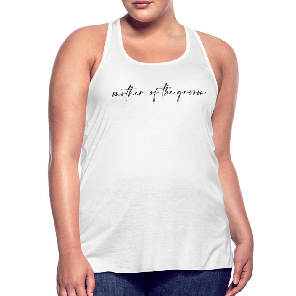 Women's Flowy Tank Top by Bella- AC_MOTHER OF THE GROOM - white