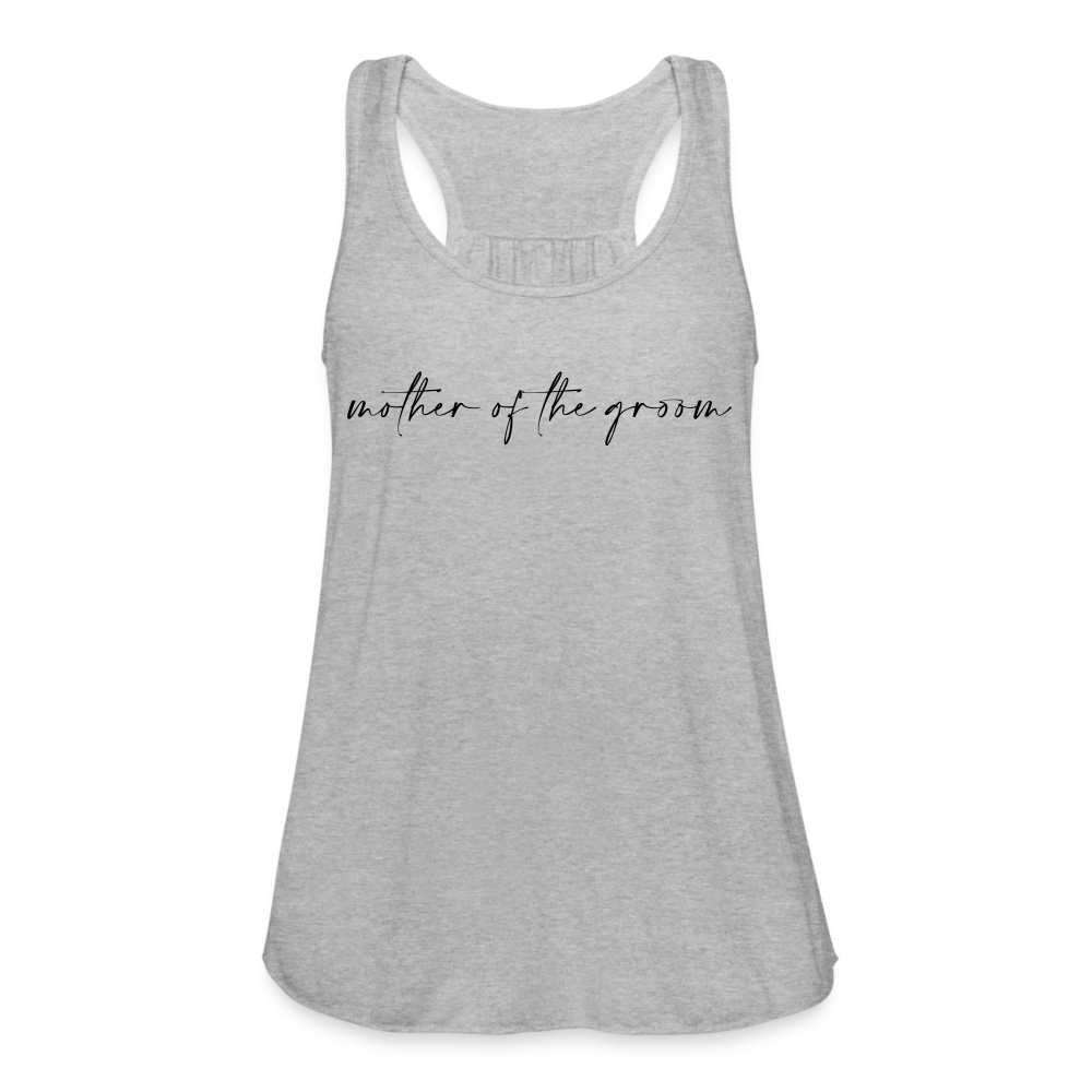 Women's Flowy Tank Top by Bella- AC_MOTHER OF THE GROOM - heather gray
