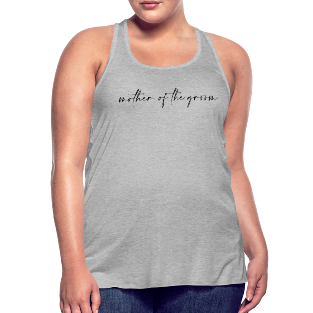 Women's Flowy Tank Top by Bella- AC_MOTHER OF THE GROOM - heather gray