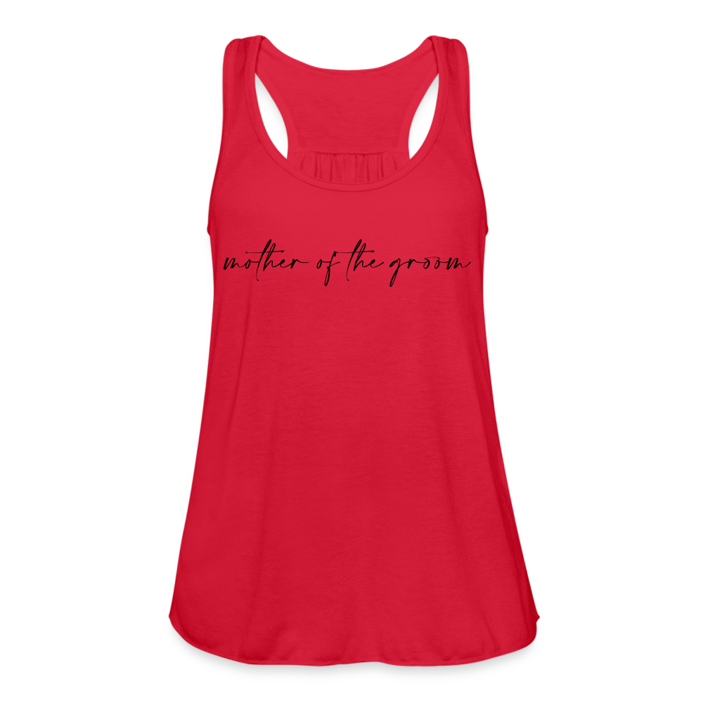 Women's Flowy Tank Top by Bella- AC_MOTHER OF THE GROOM - red