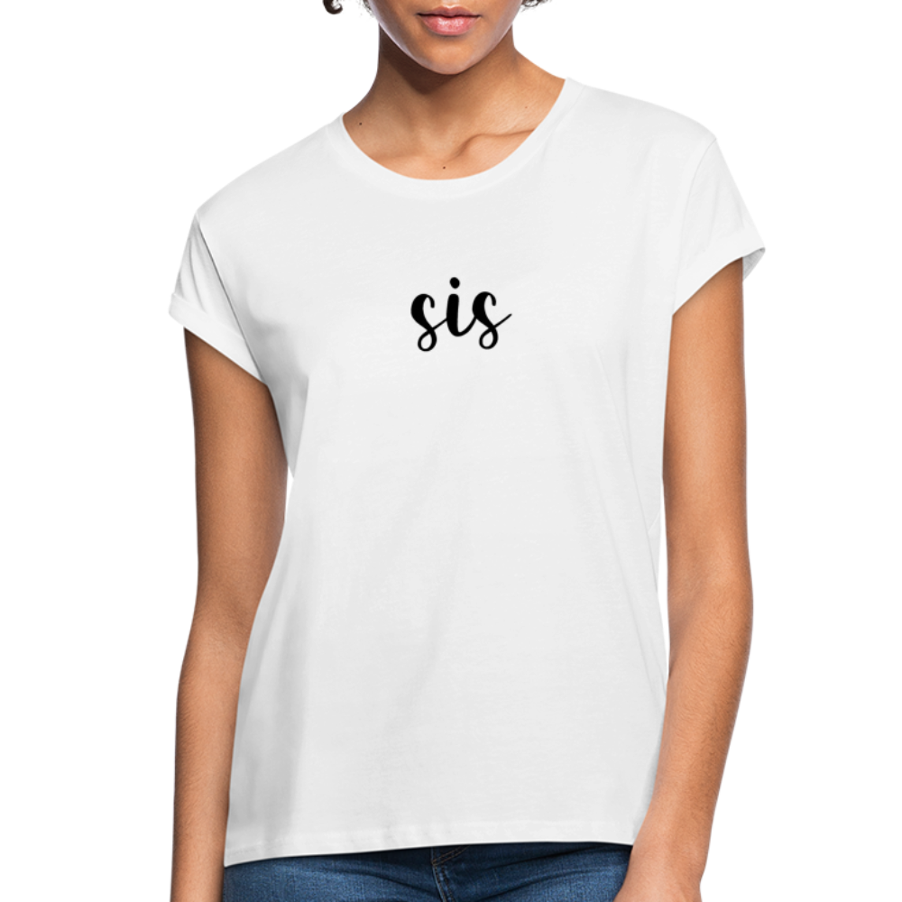 Women's Relaxed Fit T-Shirt-SIS - white