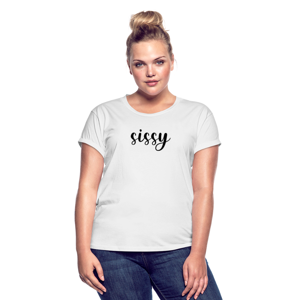Women's Relaxed Fit T-Shirt-SISSY - white