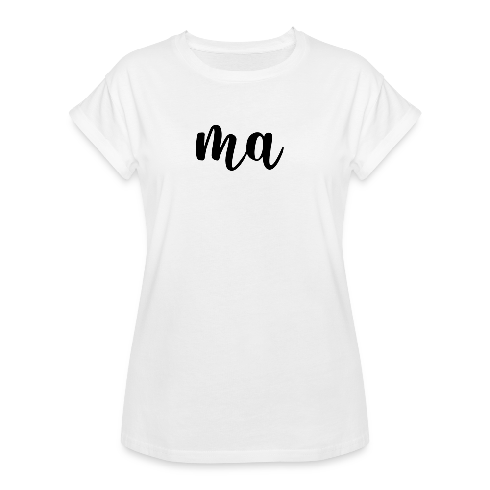 Women's Relaxed Fit T-Shirt - Ma - white