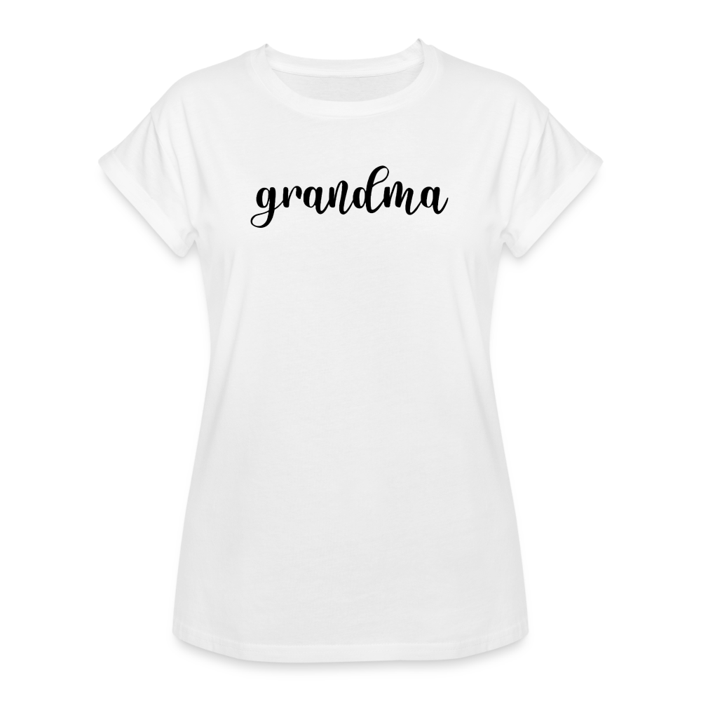 Women's Relaxed Fit T-Shirt- GRANDMA - white