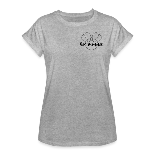 Women's Relaxed Fit T-Shirt- DL_HIS MINNIE - heather gray