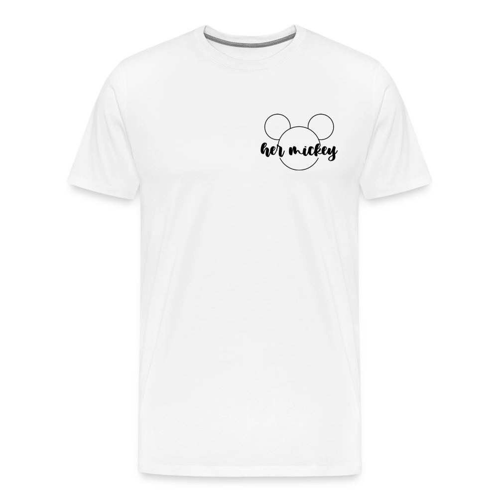 Men's Premium T-Shirt-DL_HER MICKEY - white