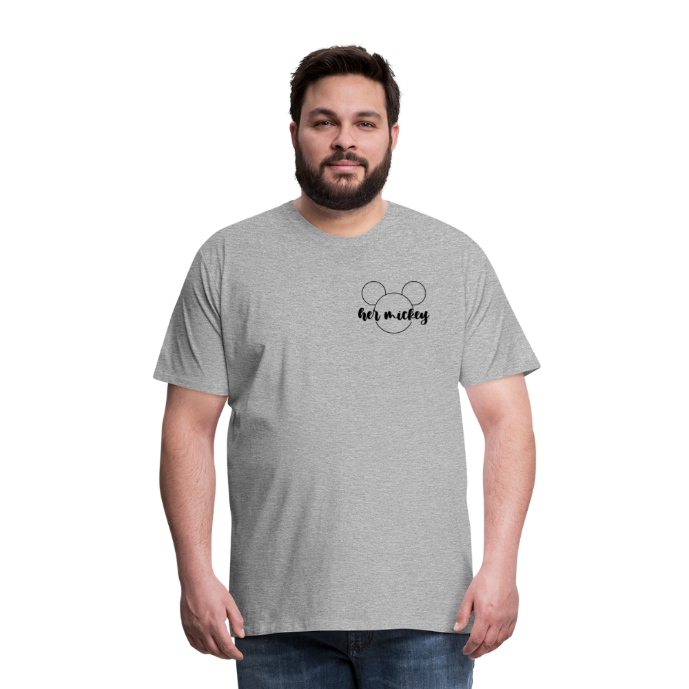 Men's Premium T-Shirt-DL_HER MICKEY - heather gray