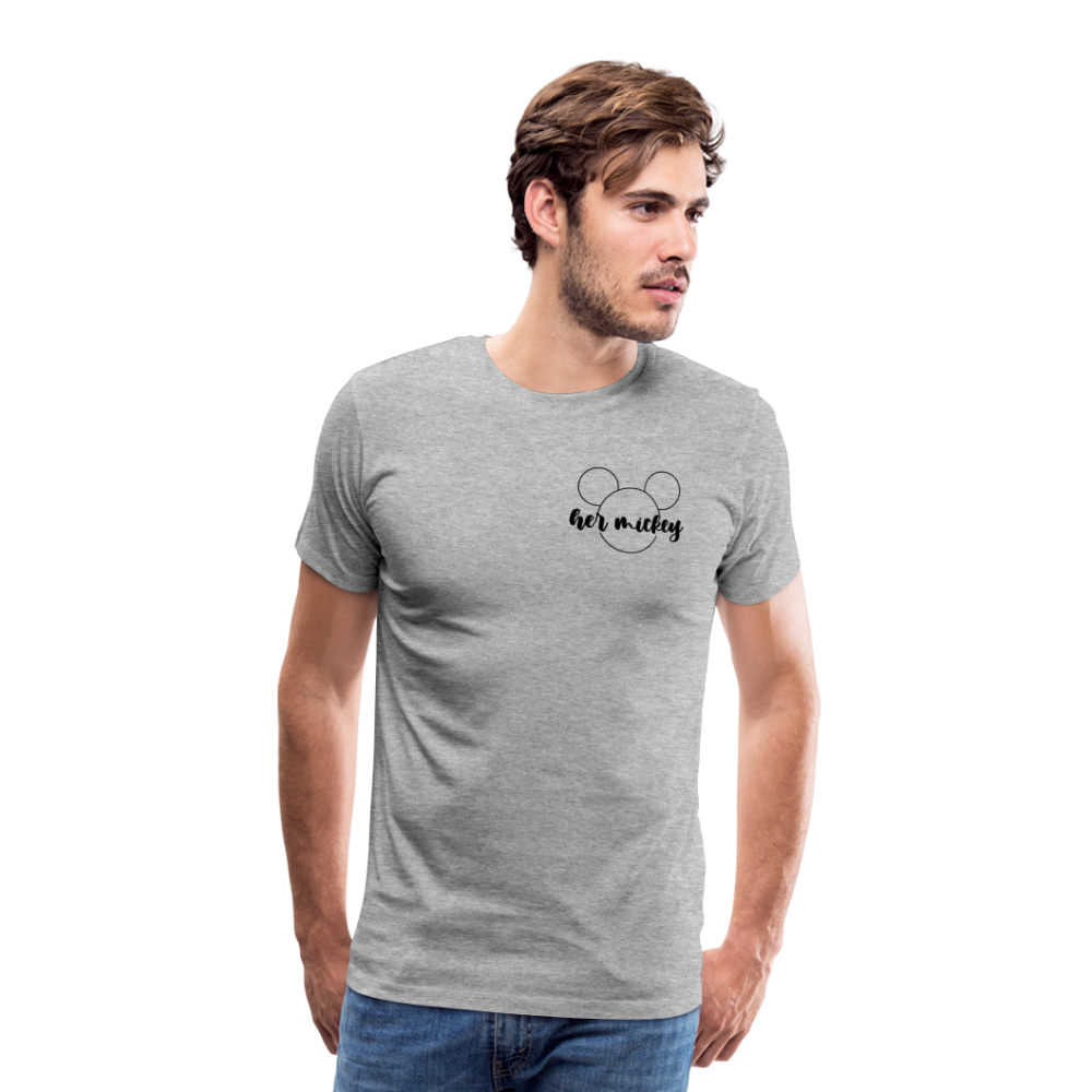 Men's Premium T-Shirt-DL_HER MICKEY - heather gray