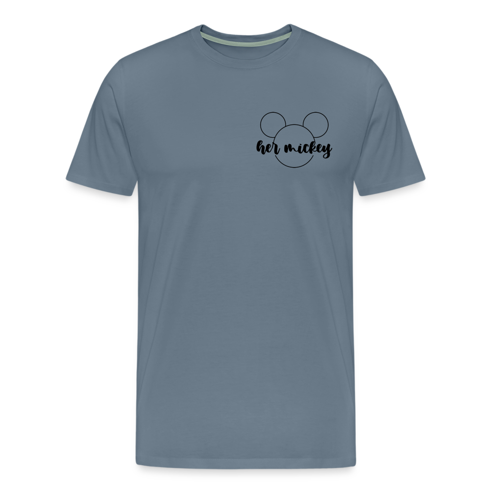 Men's Premium T-Shirt-DL_HER MICKEY - steel blue