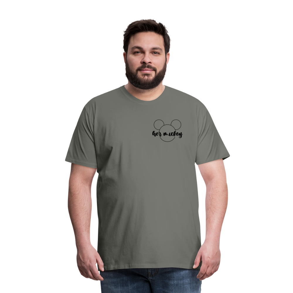 Men's Premium T-Shirt-DL_HER MICKEY - asphalt gray
