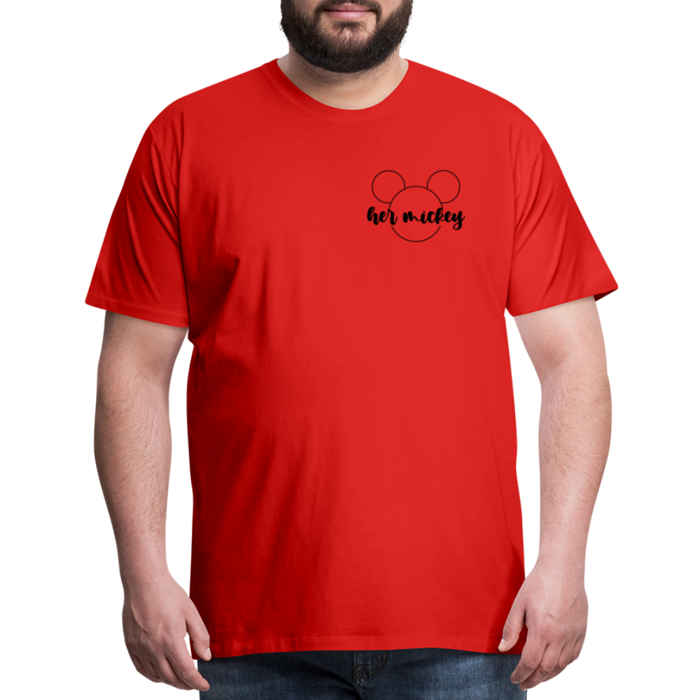 Men's Premium T-Shirt-DL_HER MICKEY - red