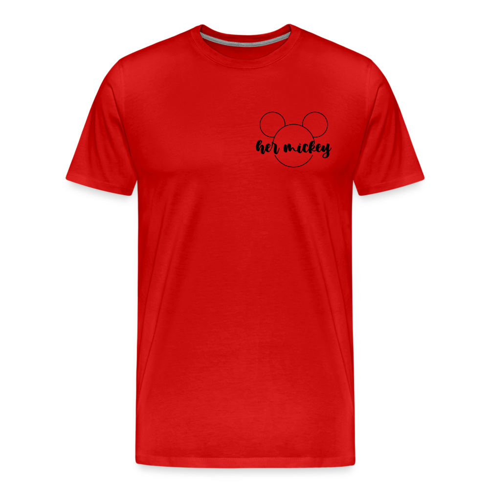 Men's Premium T-Shirt-DL_HER MICKEY - red
